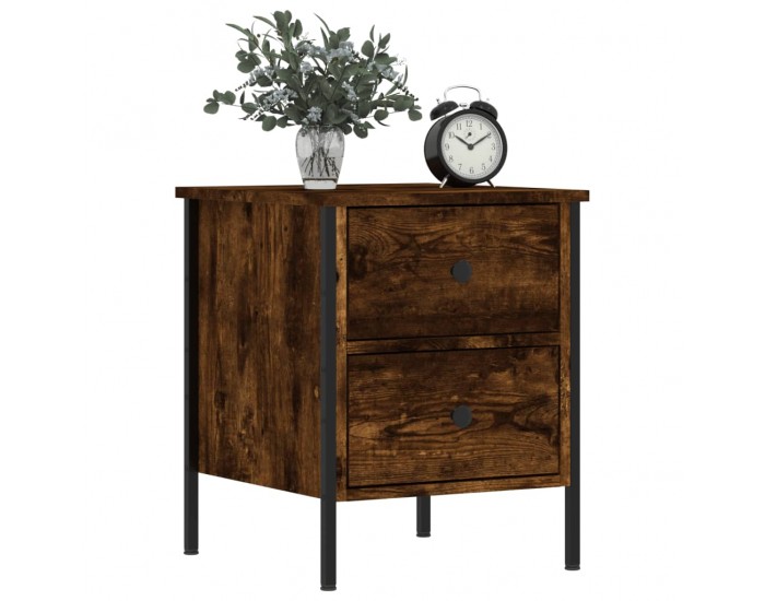 Sonata H Нощни шкафчета 2 бр опушен дъб 40x42x50 см инженерно дърво