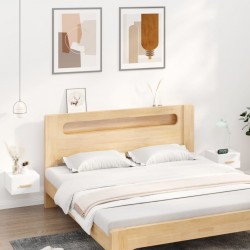 Sonata H Нощни шкафчета за стенен монтаж, 2 бр, бели, 35x35x20 см - Noptiere