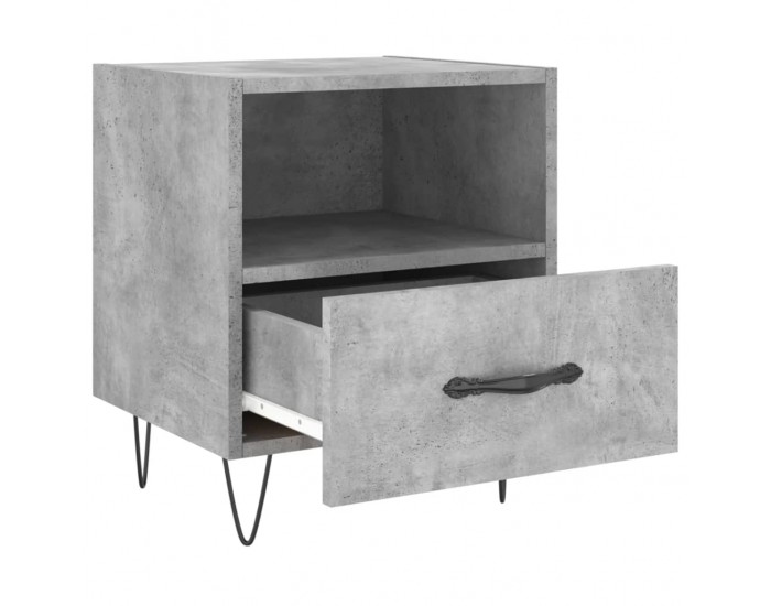 Sonata H Нощни шкафчета 2 бр бетонно сиво 40x35x47,5 см инженерно дърво