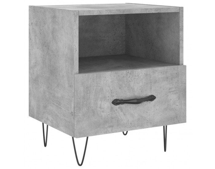 Sonata H Нощни шкафчета 2 бр бетонно сиво 40x35x47,5 см инженерно дърво