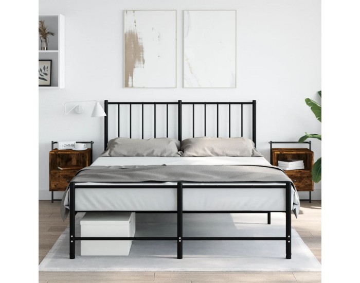 Sonata H Нощно шкафче стенно 2 бр опушен дъб 40x30x61 см инженерно дърво