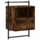 Sonata H Нощно шкафче стенно 2 бр опушен дъб 40x30x61 см инженерно дърво