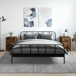 Sonata H Нощни шкафчета 2 бр опушен дъб 40x42x60 см инженерно дърво - Noptiere
