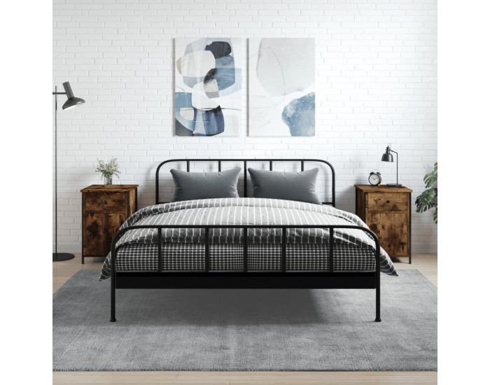 Sonata Noptiere, 2 buc., stejar fumuriu, 40x42x60 cm, lemn prelucrat