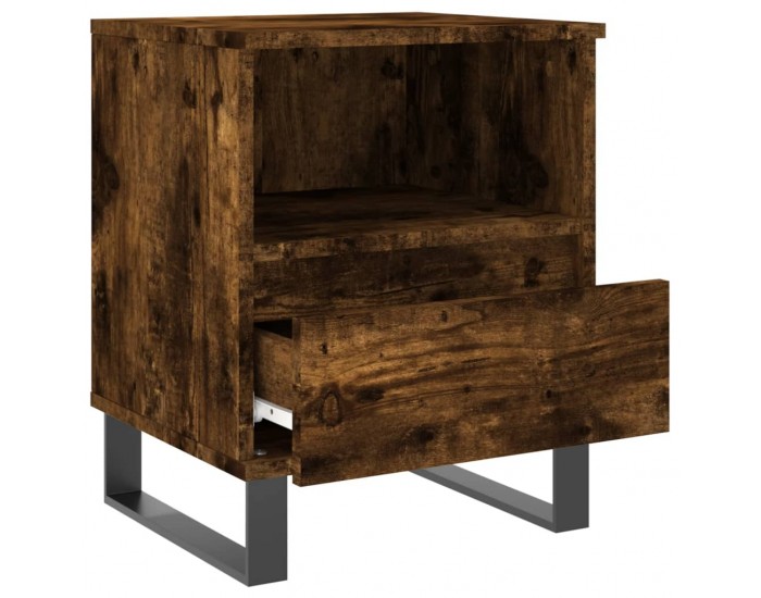 Sonata H Нощно шкафче опушен дъб 40x35x50 см инженерно дърво
