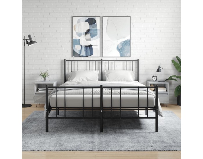 Sonata H Нощни шкафчета 2 бр сив сонома 40x35x50 см инженерно дърво