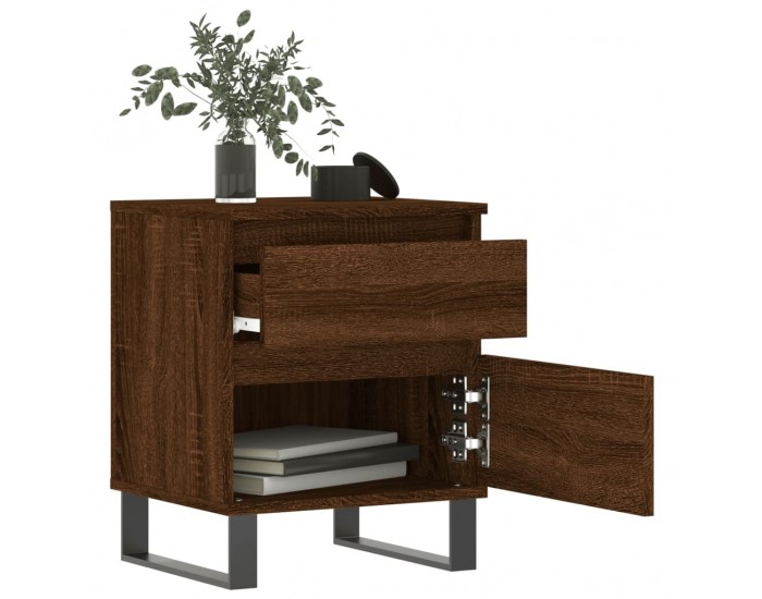 Sonata H Нощни шкафчета 2 бр кафяв дъб 40x35x50 см инженерно дърво