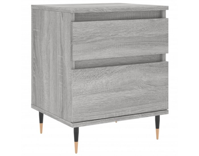Sonata H Нощни шкафчета 2 бр сив сонома 40x35x50 см инженерно дърво