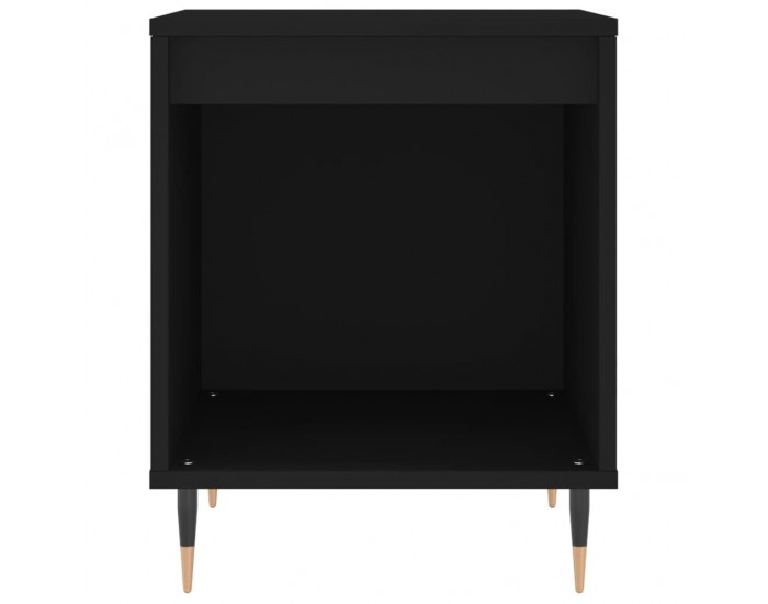 Sonata Noptiere, 2 buc., negru, 40x35x50 cm, lemn compozit