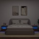 Sonata H Нощни шкафчета с LED осветление, 2 бр, кафяв дъб, 50x40x45 см