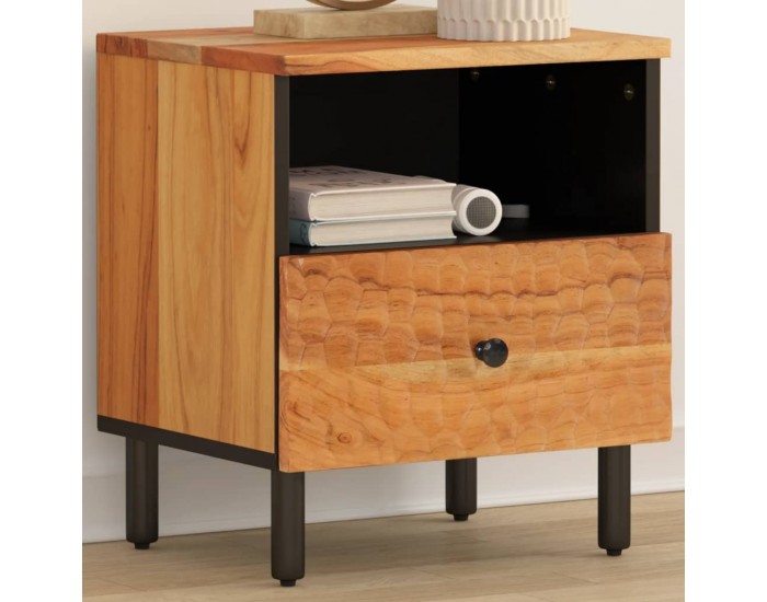 Sonata H Нощно шкафче 40x33x46 см масивна акация