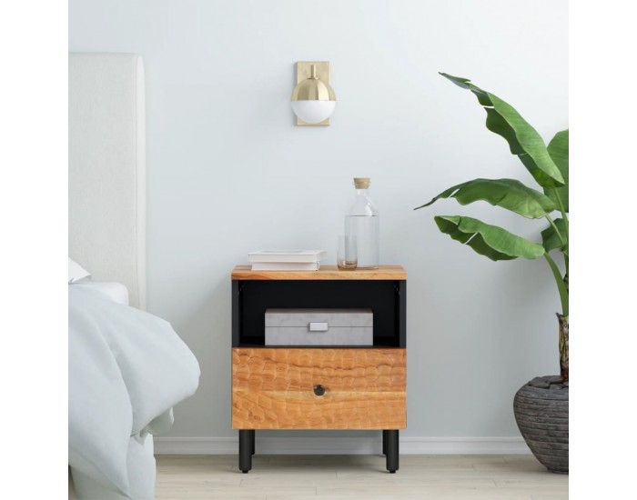 Sonata H Нощно шкафче 40x33x46 см масивна акация