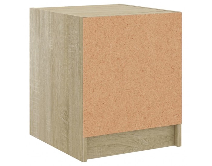 Sonata H Нощни шкафчета със стъклени врати 2 бр дъб сонома 35x37x42 см
