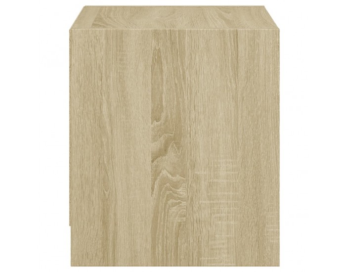 Sonata H Нощни шкафчета със стъклени врати 2 бр дъб сонома 35x37x42 см