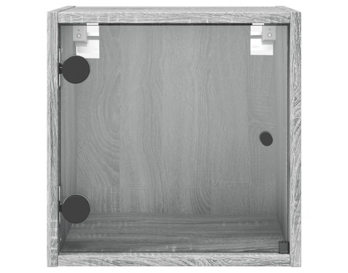 Sonata H Нощно шкафче със стъклена врата сив сонома 35x37x35 см