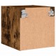 Sonata H Нощно шкафче със стъклена врата опушен дъб 35x37x35 см