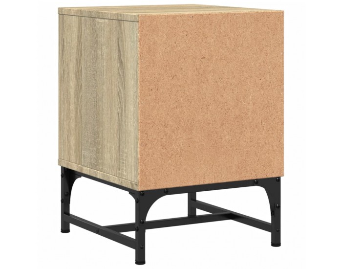 Sonata H Нощни шкафчета със стъклени врати 2 бр дъб сонома 35x37x50 см