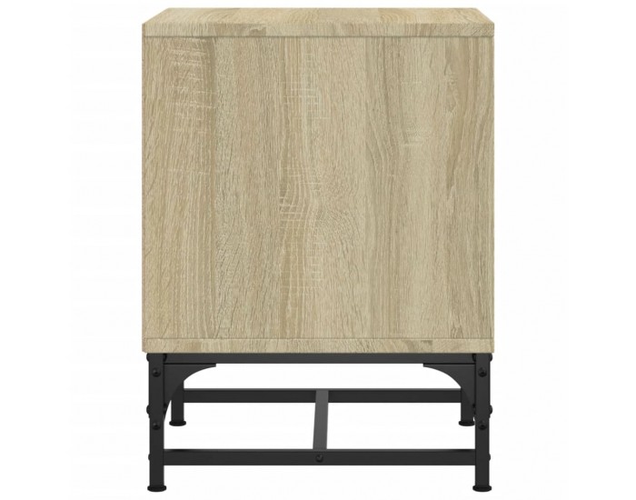 Sonata H Нощни шкафчета със стъклени врати 2 бр дъб сонома 35x37x50 см