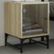 Sonata H Нощни шкафчета със стъклени врати 2 бр дъб сонома 35x37x50 см