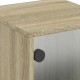 Sonata H Нощни шкафчета със стъклени врати 2 бр дъб сонома 35x37x50 см