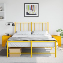 Sonata H Нощни шкафчета 2 бр горчица жълто 34,5x39x44 см стомана - Noptiere