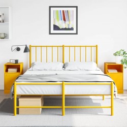 Sonata H Нощни шкафчета 2 бр горчица жълто 34,5x39x62 см стомана - Noptiere