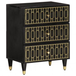 Sonata H Нощно шкафче 50x33x60 см мангово дърво масив - Noptiere