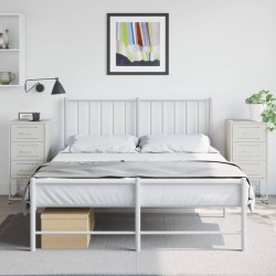 Sonata H Нощни шкафчета 2 бр бял 36x39x78 см стомана - Noptiere