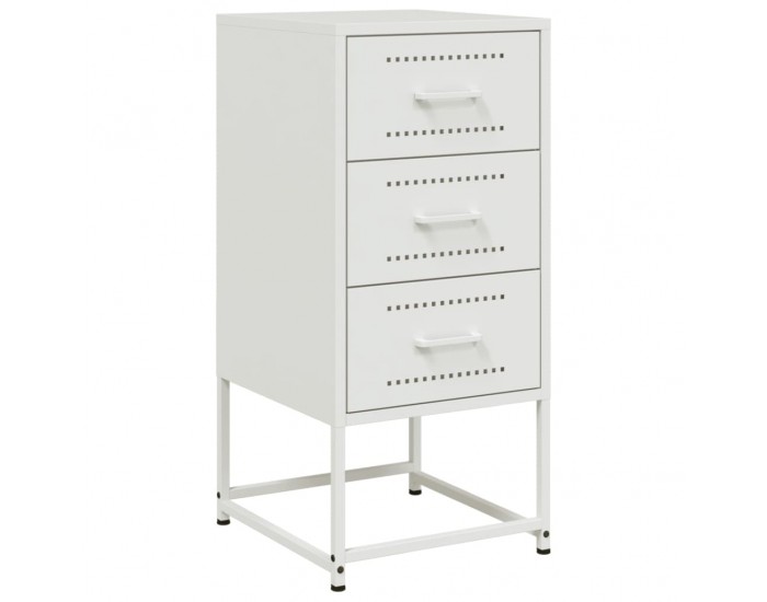 Sonata H Нощни шкафчета 2 бр бял 36x39x78 см стомана