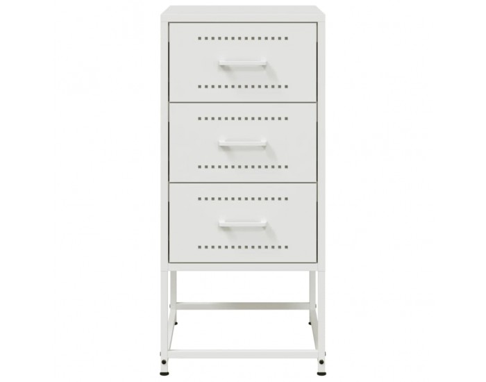 Sonata H Нощни шкафчета 2 бр бял 36x39x78 см стомана