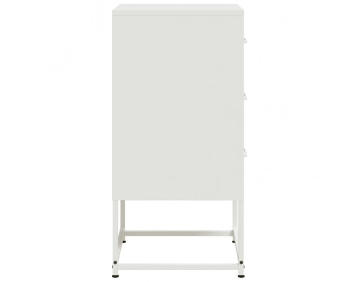 Sonata H Нощни шкафчета 2 бр бял 36x39x78 см стомана