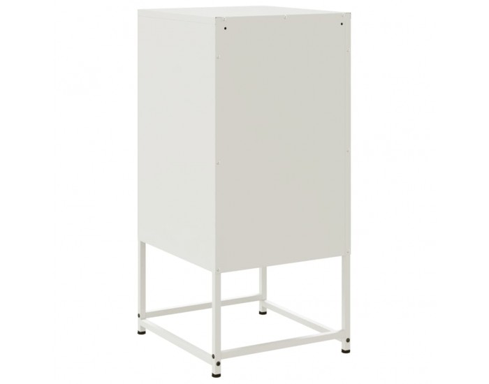 Sonata H Нощни шкафчета 2 бр бял 36x39x78 см стомана
