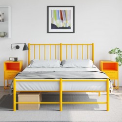 Sonata H Нощни шкафчета 2 бр горчица жълто 36x39x60,5 см стомана - Noptiere