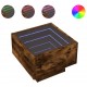 Sonata H Нощна масичка с Infinity LED, опушен дъб, 40x40x30 см