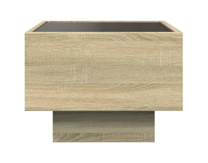 Sonata H Нощна масичка с Infinity LED сонома дъб 40x40x30 см