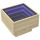 Sonata H Нощна масичка с Infinity LED сонома дъб 40x40x30 см