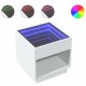 Sonata H Нощна масичка с Infinity LED бяла 50x50x50 см
