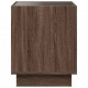 Sonata H Нощна масичка с Infinity LED, кафяв дъб, 50x50x50 см