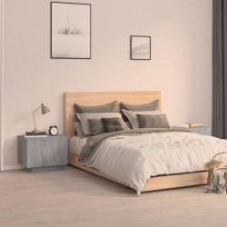Sonata H Нощно шкафче, сив сонома, 100x35x40 см, инженерно дърво - Noptiere