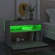 Sonata H Нощно шкафче с LED осветление бетонно сиво 60x35x40 см