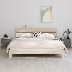 Sonata H Нощни шкафчета HAMAR 2 бр светлосиви 40x35x44,5 см бор масив - Noptiere