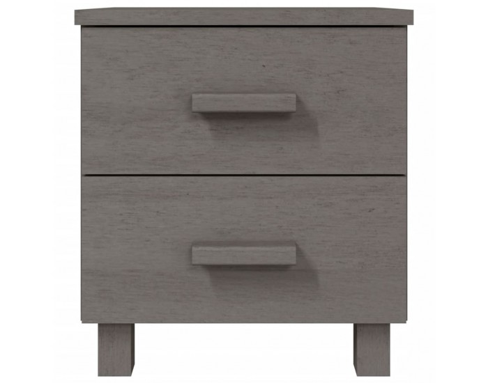 Sonata H Нощни шкафчета HAMAR 2 бр светлосиви 40x35x44,5 см бор масив