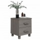 Sonata H Нощни шкафчета HAMAR 2 бр светлосиви 40x35x44,5 см бор масив