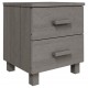 Sonata H Нощни шкафчета HAMAR 2 бр светлосиви 40x35x44,5 см бор масив