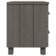 Sonata H Нощни шкафчета HAMAR 2 бр светлосиви 40x35x44,5 см бор масив