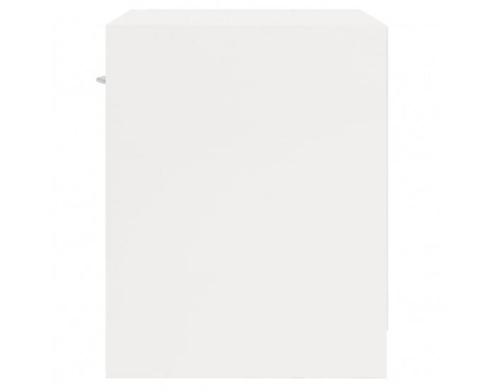 Sonata H Нощни шкафчета 2 бр с чекмедже бял гланц