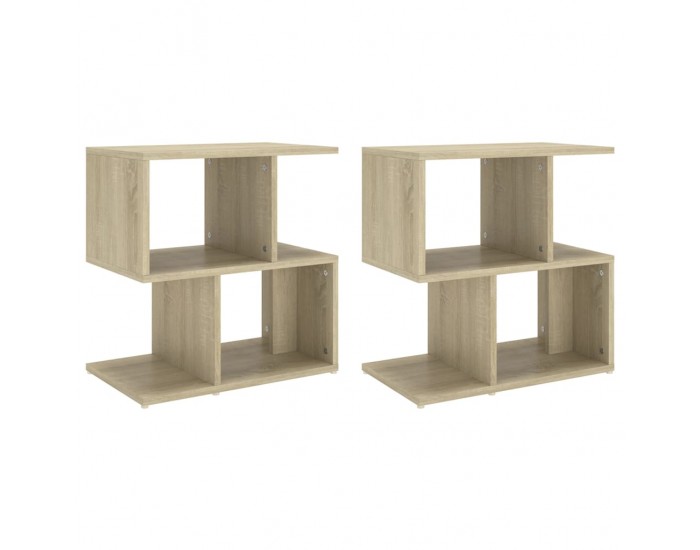 Sonata H Нощни шкафчета 2 бр дъб сонома 50x30x51,5 см инженерно дърво