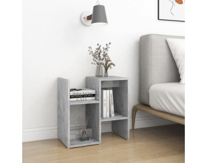Sonata H Нощни шкафчета 2 бр бетонно сиви 50x30x51,5 см инженерно дърво