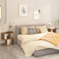 Sonata H Нощни шкафчета 2 бр опушен дъб 50x30x51,5 см инженерно дърво - Noptiere