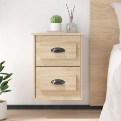 Sonata H Нощни шкафчета за стенен монтаж 2 бр сонома дъб 41,5x36x53 см - Noptiere